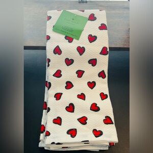 Kate Spade Heart Pattern Kitchen Towels - 3 Pack